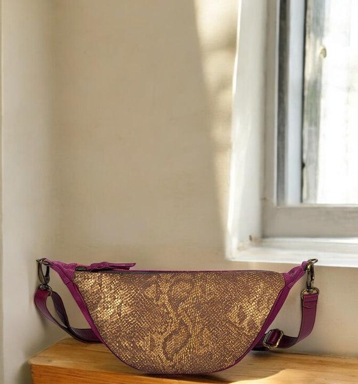 Antoinette Ameska Sac Banane PIANA Python/Bordeaux