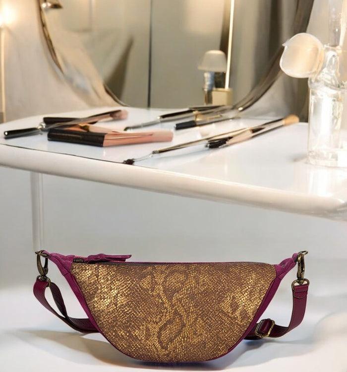 Antoinette Ameska Sac Banane PIANA Python/Bordeaux