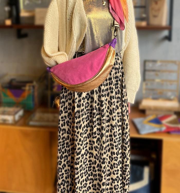 Antoinette Ameska Sac Banane PIANA Rose/Violet