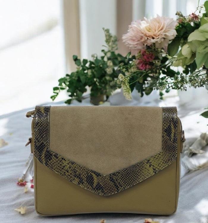 Antoinette Ameska Sac CAIRE Kaki/Python