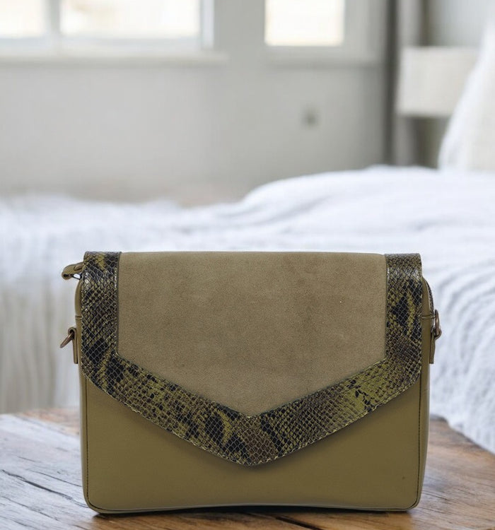 Antoinette Ameska Sac CAIRE Kaki/Python