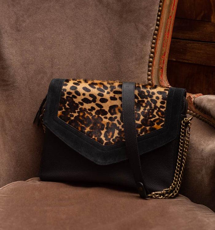 Antoinette Ameska Sac CAIRE Noir/Léopard