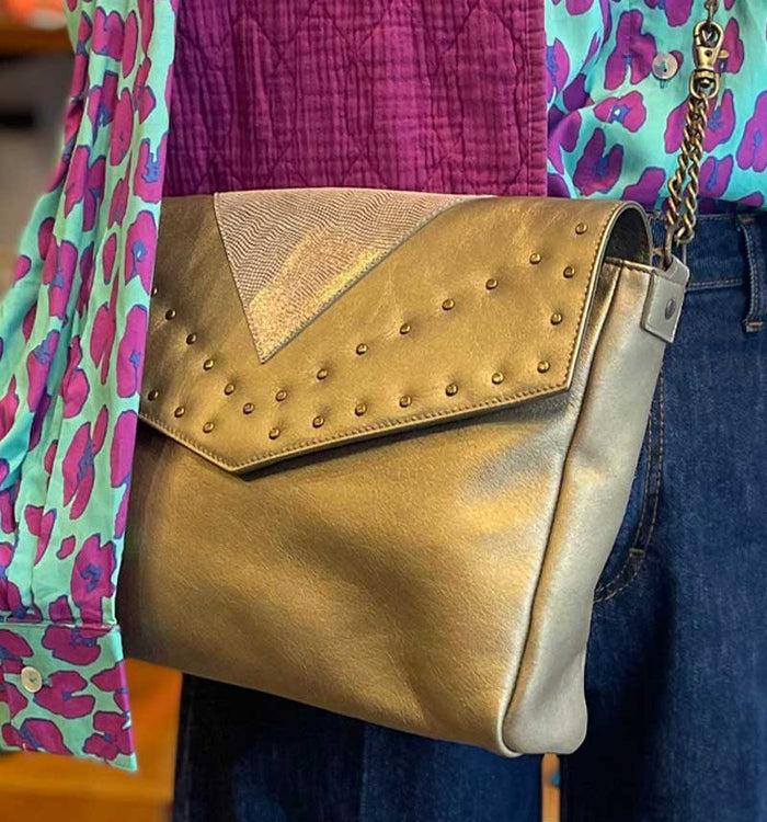 Antoinette Ameska Sac NORA Bronze Métallisé