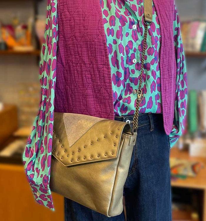 Antoinette Ameska Sac NORA Bronze Métallisé