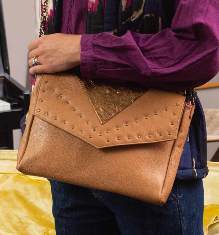 Antoinette Ameska Sac NORA Camel/Bronze