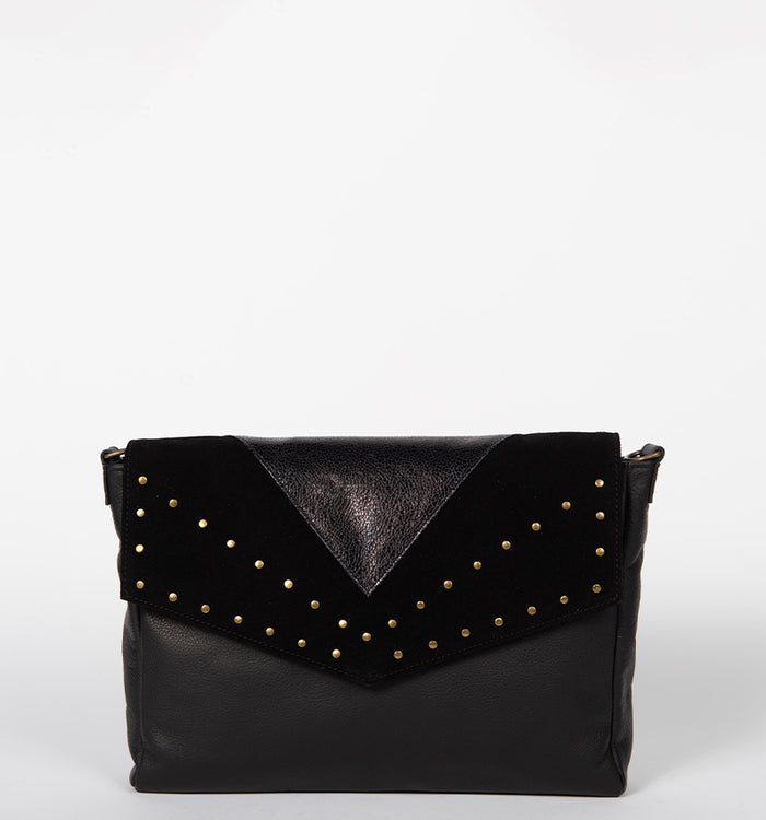 Antoinette Ameska Sac NORA Noir/Lézard Noir