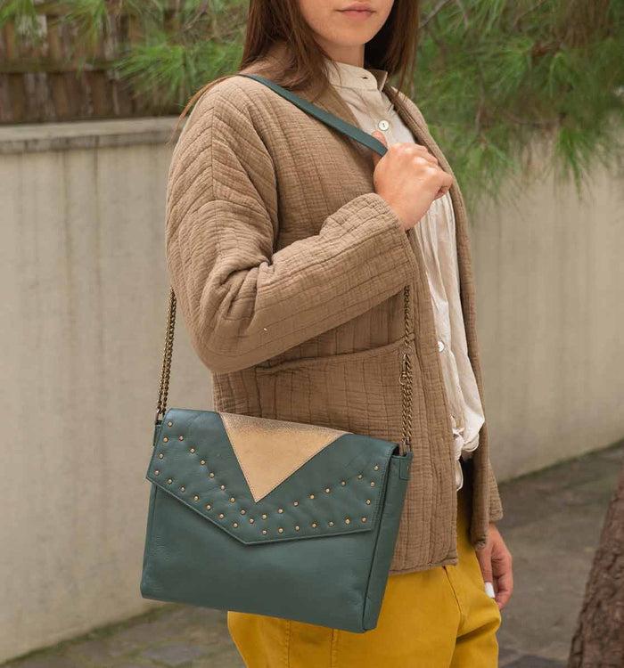 Antoinette Ameska Sac NORA Vert Foncé