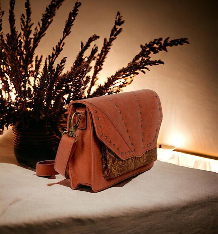 Antoinette Ameska Sac OMAHA Tabac/Python