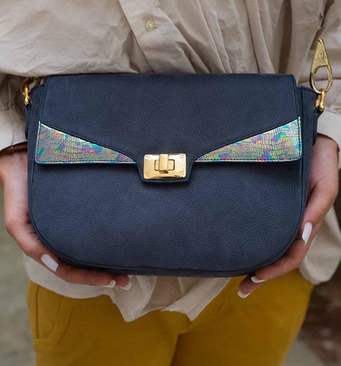 Antoinette Ameska Sac SPA Bleu/Hologramme