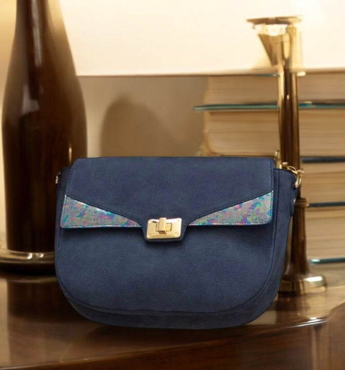 antoinette ameska Sac SPA Bleu/Hologramme