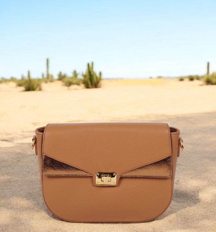 Antoinette Ameska Sac SPA Camel/Bronze