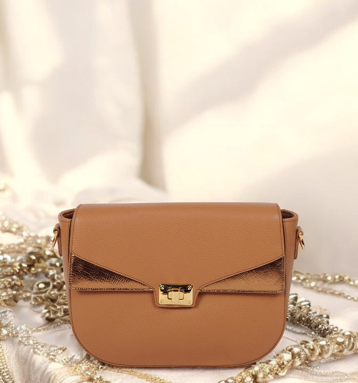 Antoinette Ameska Sac SPA Camel/Bronze