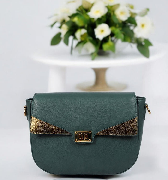 Antoinette Ameska Sac SPA Vert Forêt/Metal Vert