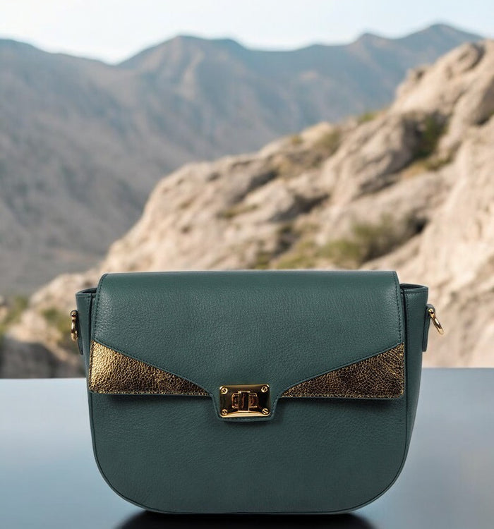 Antoinette Ameska Sac SPA Vert Forêt/Metal Vert