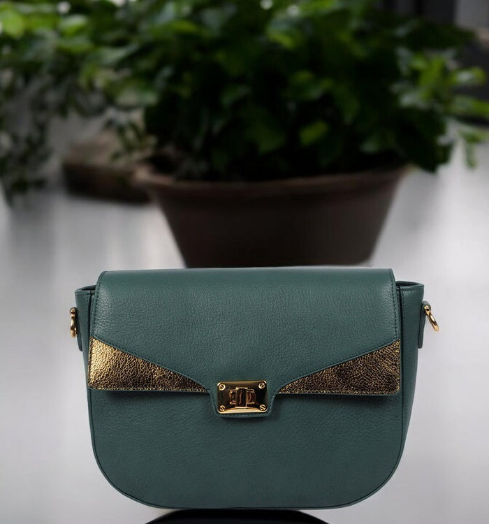 Antoinette Ameska Sac SPA Vert Forêt/Metal Vert