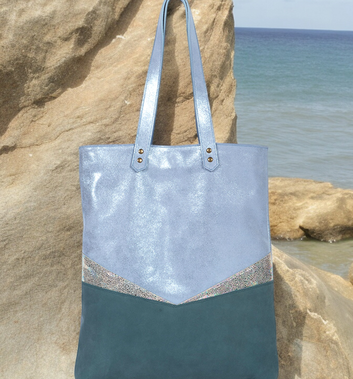 Antoinette Ameska Sac TIVOLI Bleu/Denim Paillette