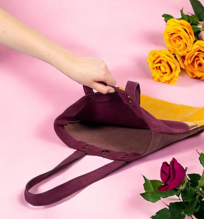 Antoinette Ameska Sac TIVOLI Bordeaux/Citron