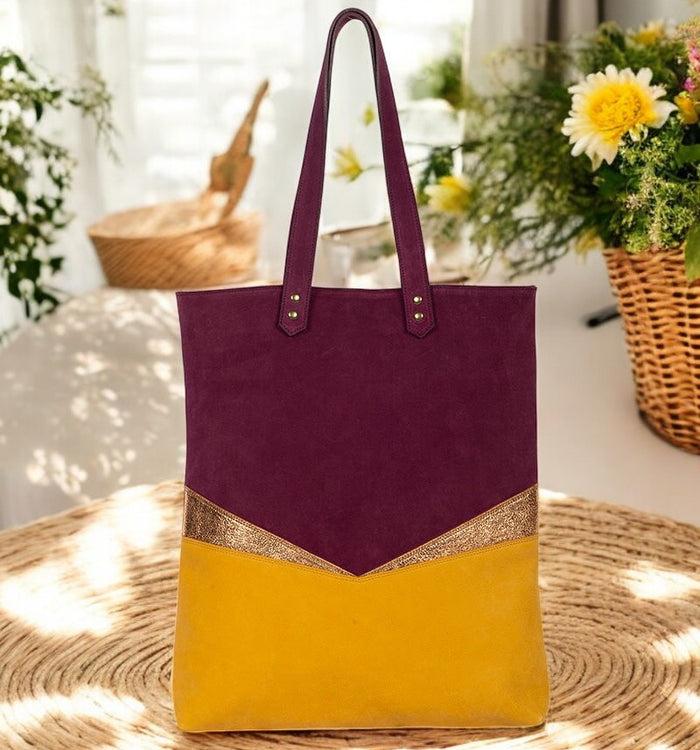 Antoinette Ameska Sac TIVOLI Bordeaux/Citron