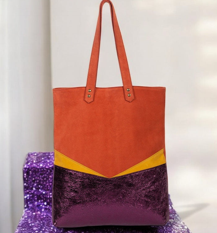 Antoinette Ameska Sac TIVOLI Brique/Violet