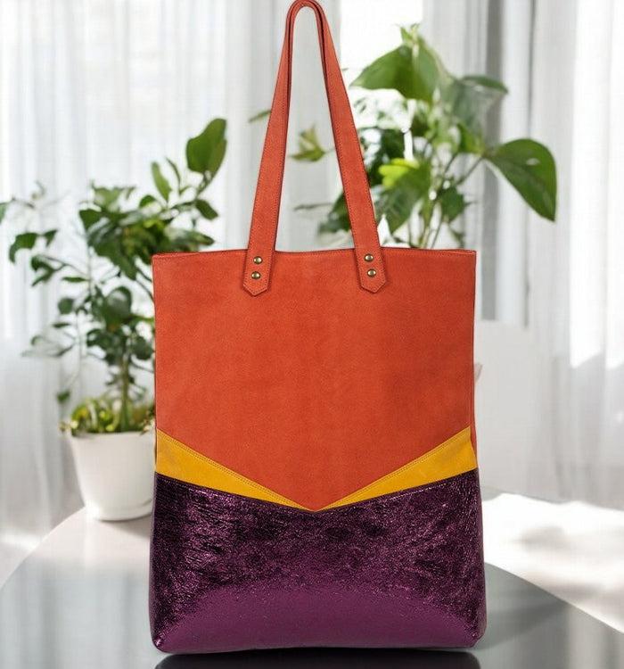 Antoinette Ameska Sac TIVOLI Brique/Violet