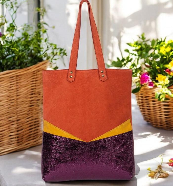 antoinette ameska Sac TIVOLI Brique/Violet