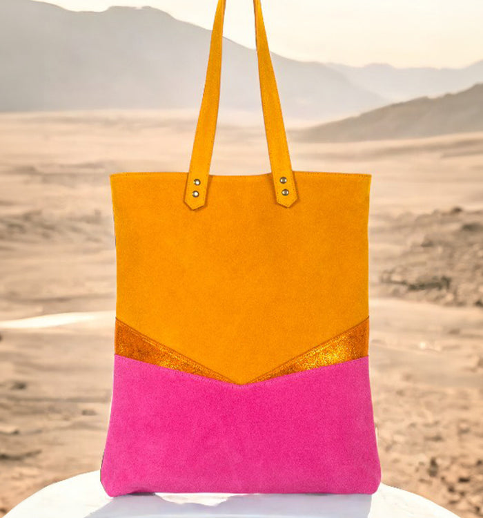 Antoinette Ameska Sac TIVOLI Rose Jaune Agrume