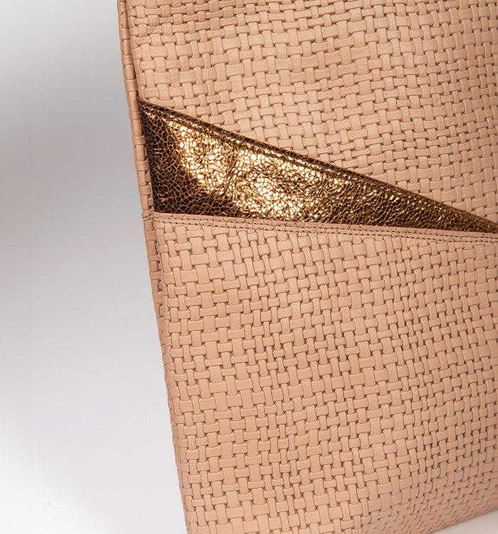 Antoinette Ameska Sac TIVOLI Rose Tresse/Bronze