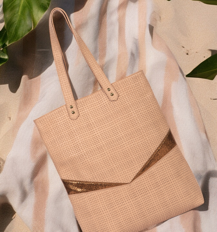 antoinette ameska Sac TIVOLI Rose Tresse/Bronze