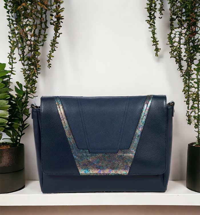 Antoinette Ameska Sac TOKYO Bleu Marine/Holo