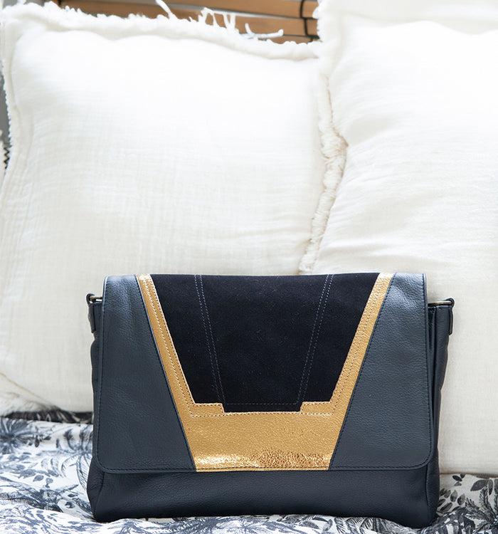 Antoinette Ameska Sac TOKYO Noir/Bronze