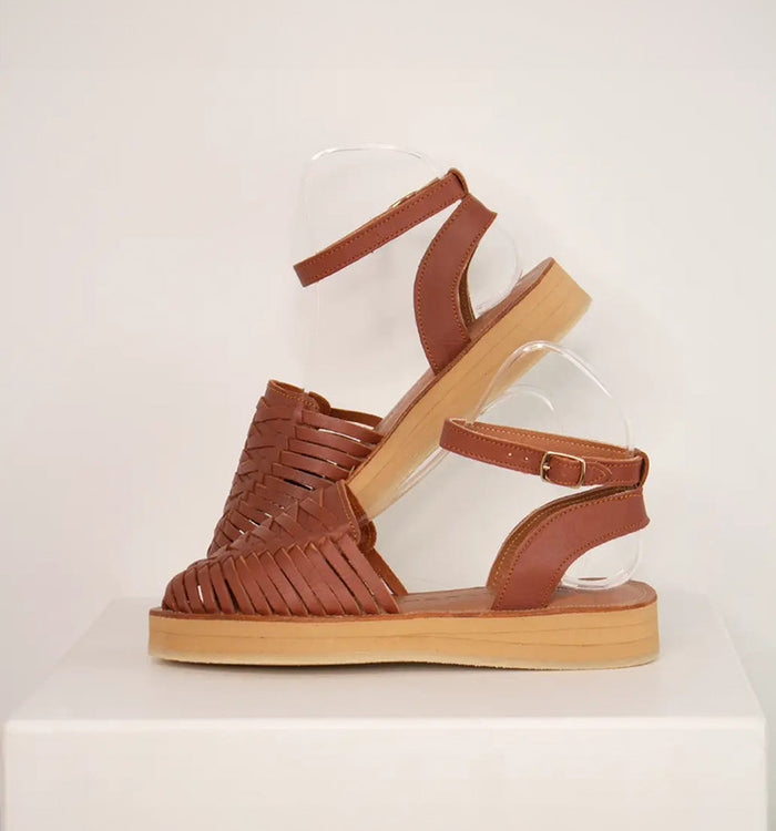 Antoinette Ameska Sandales LOMA Tabac