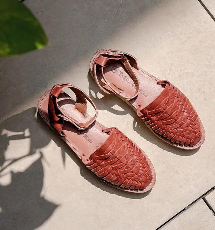 antoinette ameska Sandales LOMA Tabac