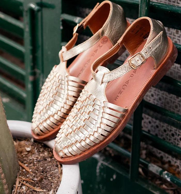 antoinette ameska Sandales PEONIA Champagne