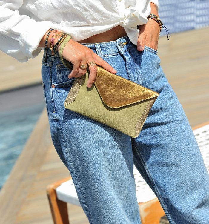 Antoinette Ameska Trousse TURIN Beige/Rose/Olive