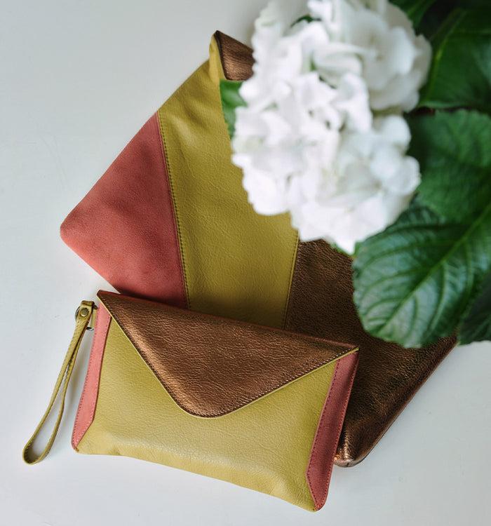 Antoinette Ameska Trousse TURIN Pistache/Bronze