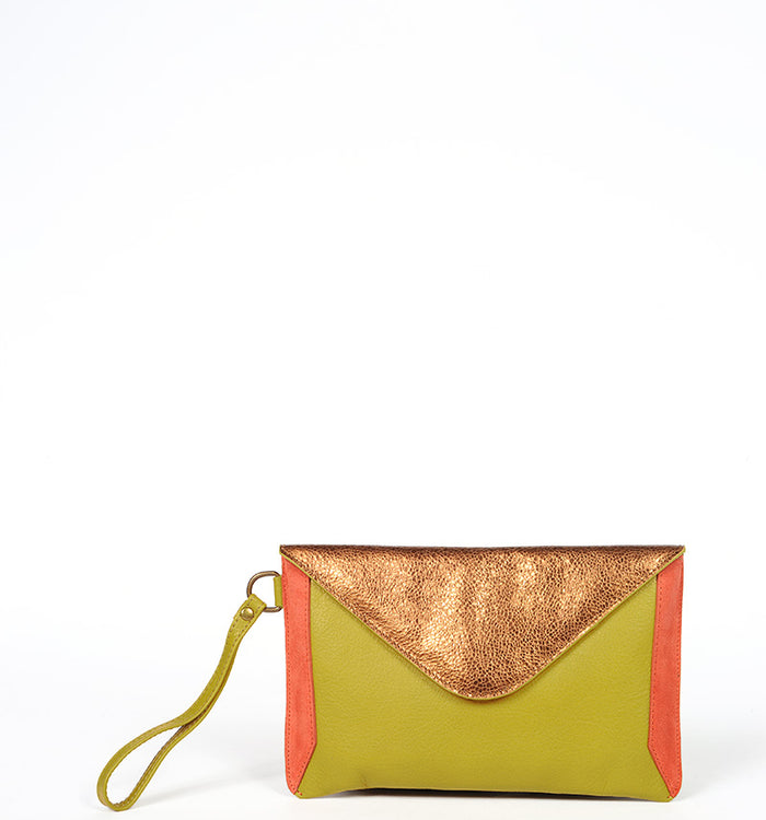 Antoinette Ameska Trousse TURIN Pistache/Bronze