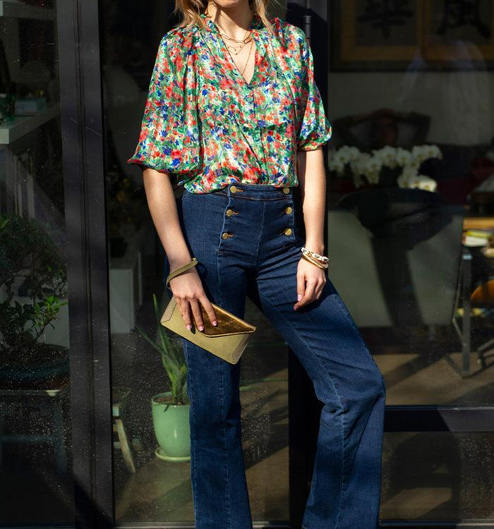 Antoinette Ameska Trousse TURIN Pistache/Bronze