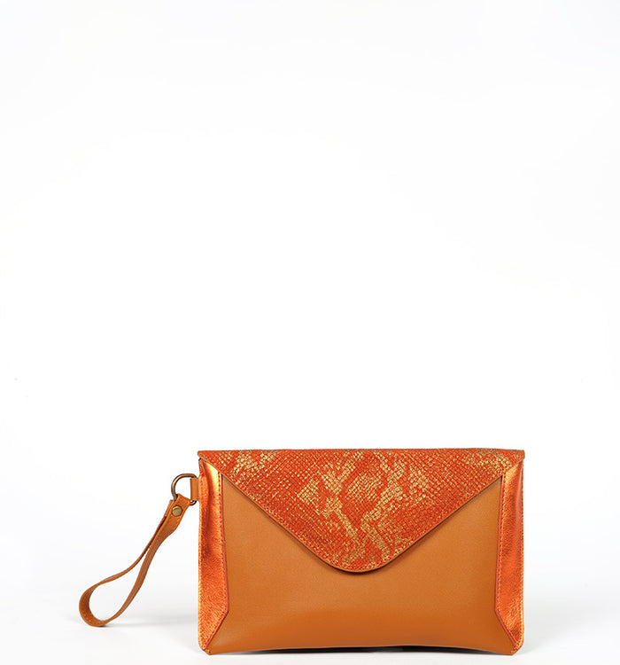 Antoinette Ameska Trousse TURIN Python/Tomette