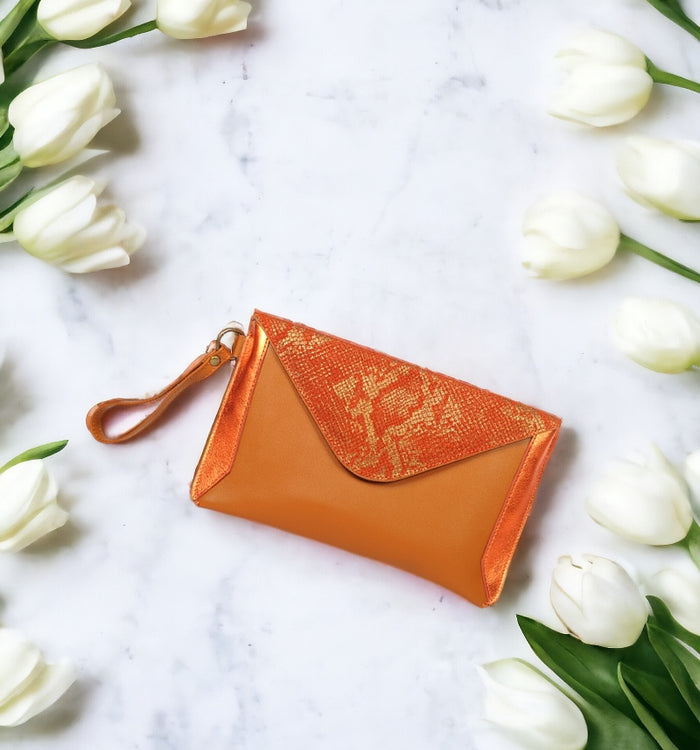 antoinette ameska Trousse TURIN Python/Tomette