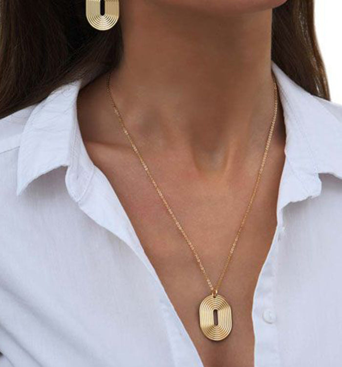 Antoinette Ameska Boucles D'Oreilles - 7 CHEMINS Doré