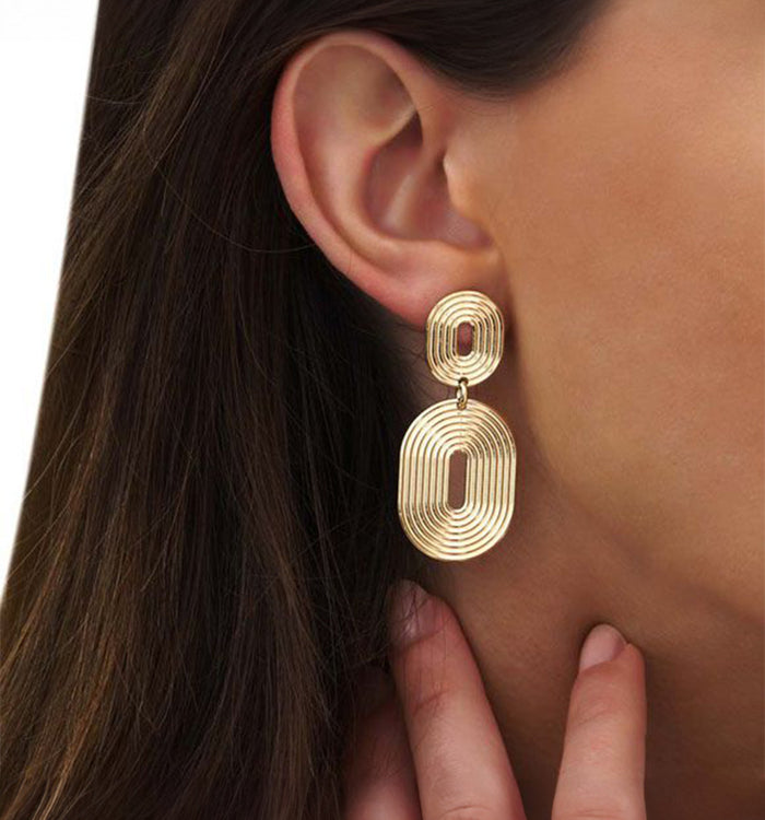 antoinette ameska Boucles d'Oreilles - 7 CHEMINS Doré