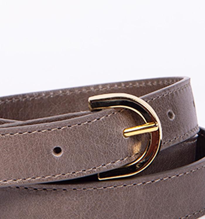 Antoinette Ameska Ceinture FLORE Taupe - Petite Boucle