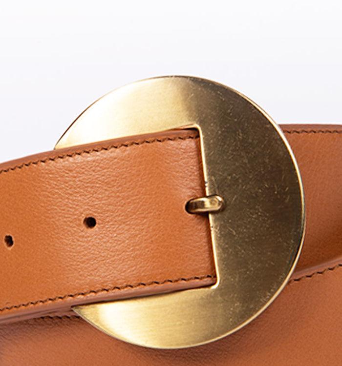 Antoinette Ameska Ceinture GABRIELLE Camel - Grande Boucle