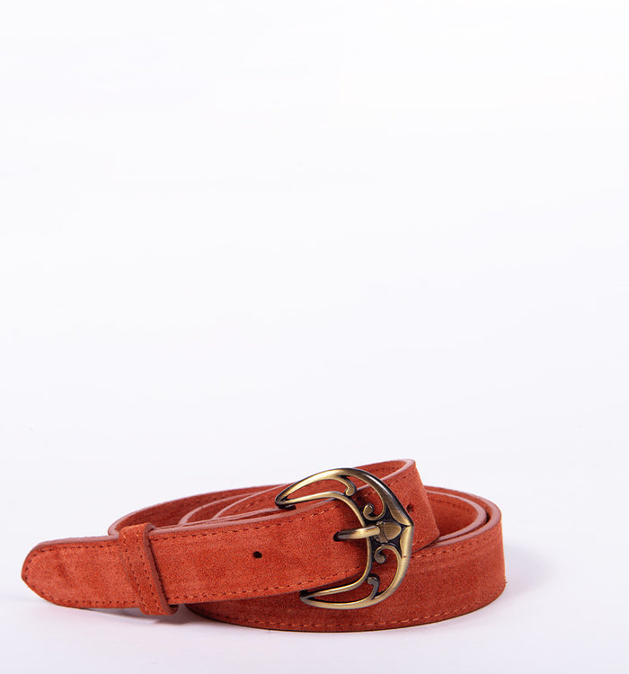 Antoinette Ameska Ceinture MATHILDE Rouille - Boucle Moyenne