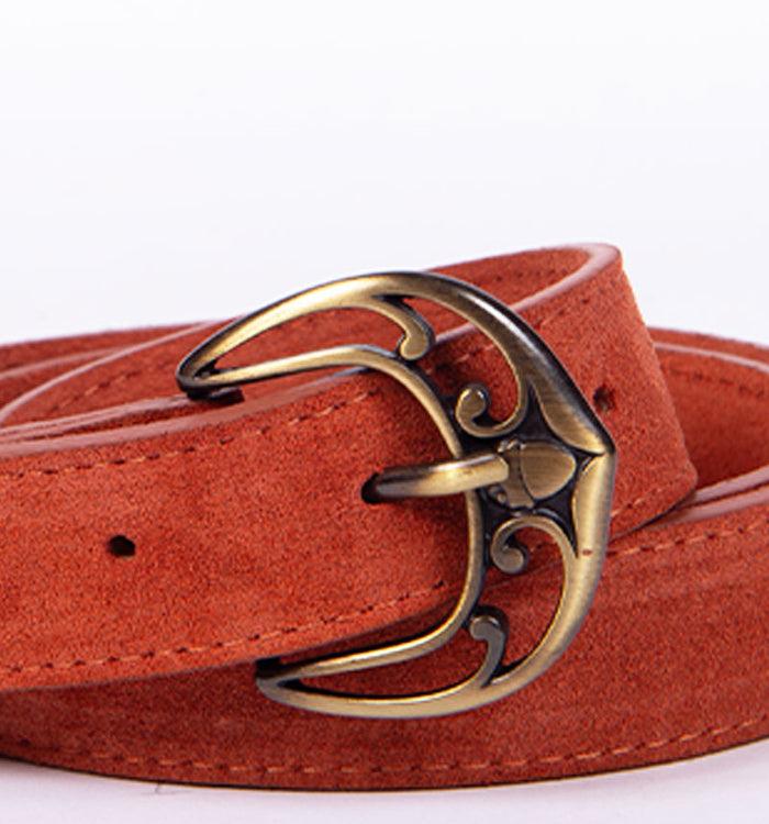 Antoinette Ameska Ceinture MATHILDE Rouille - Boucle Moyenne