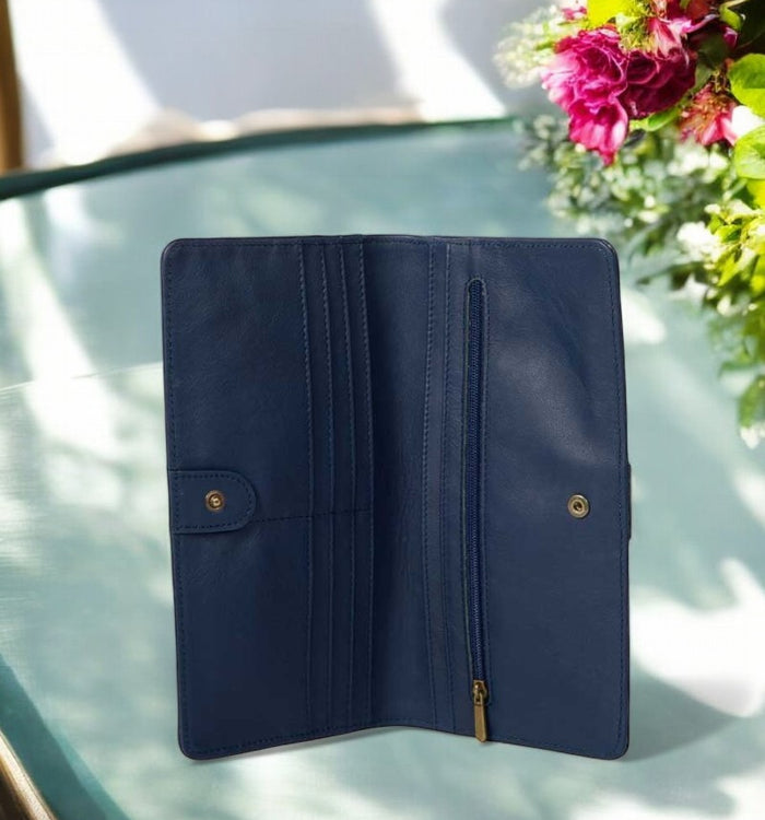 Antoinette Ameska Compagnon IBIZA Bleu Foncé/Bronze