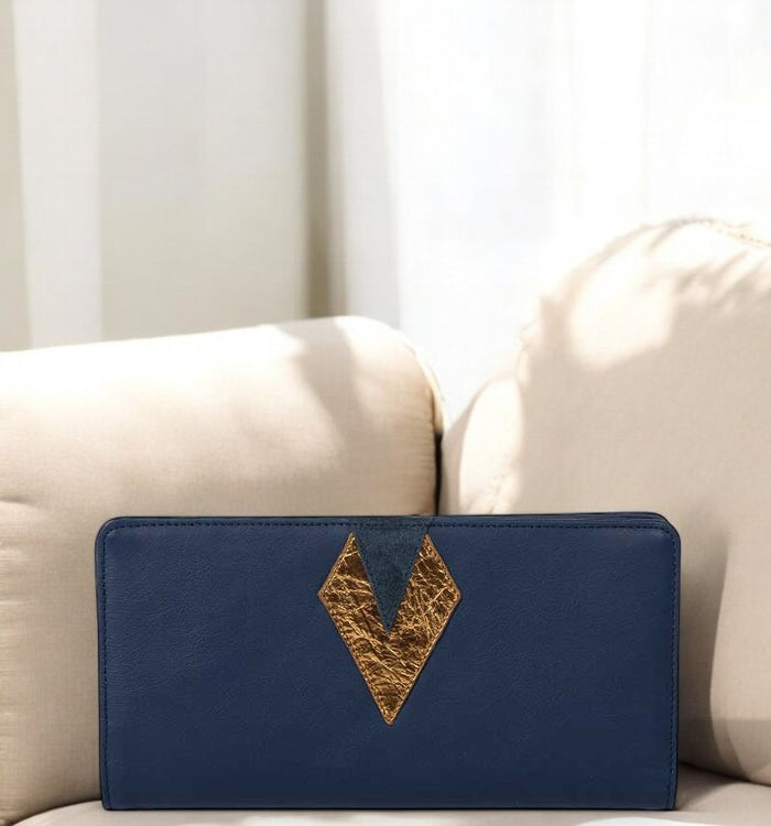 Antoinette Ameska Compagnon IBIZA Bleu Foncé/Bronze