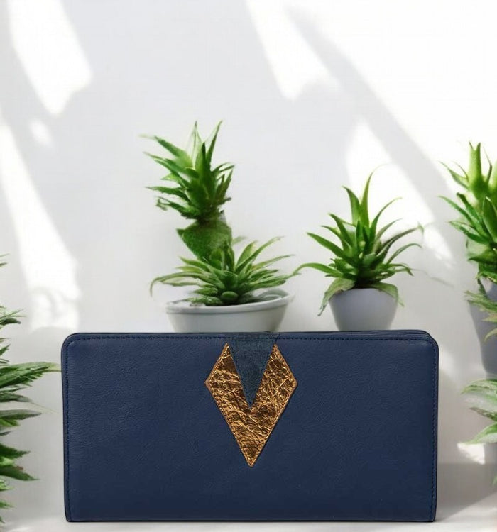 antoinette ameska Compagnon IBIZA Bleu Foncé/Bronze