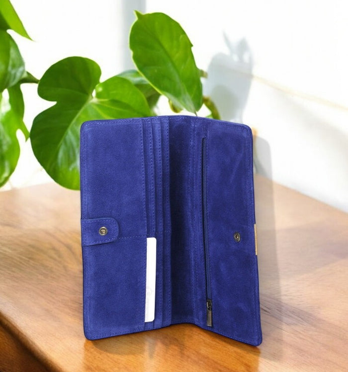 Antoinette Ameska Compagnon IBIZA Bleu Indigo/Craquelé Doré