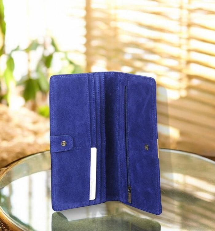 Antoinette Ameska Compagnon IBIZA Bleu Indigo/Craquelé Doré